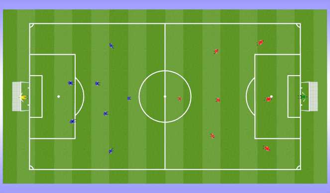Football/Soccer Session Plan Drill (Colour): Small-sided Game