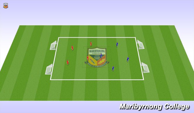 Football/Soccer Session Plan Drill (Colour): Skill Game