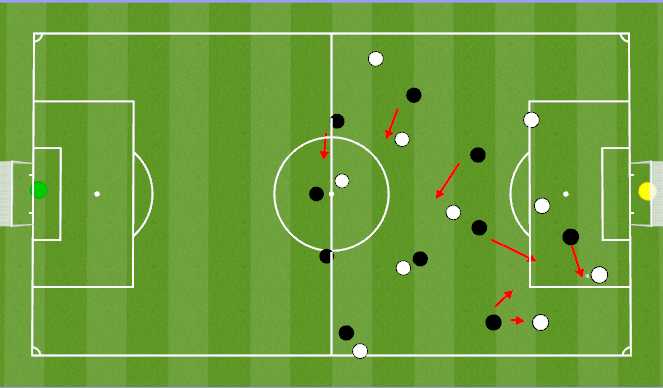 Football/Soccer Session Plan Drill (Colour): week 5 - Transition attacking defending (what to do when the team loose the ball after the attacking
