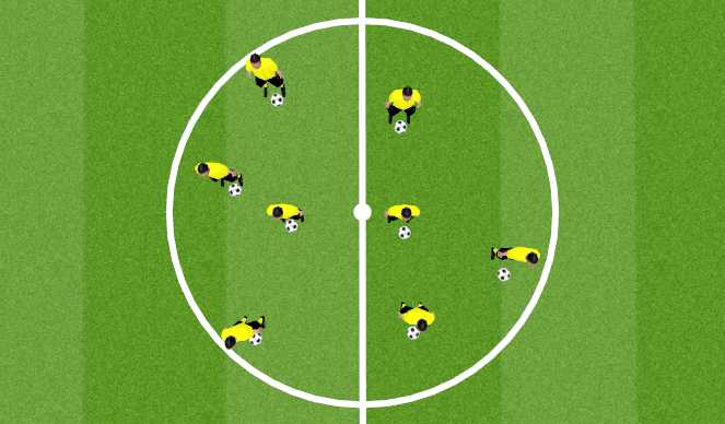 Football/Soccer Session Plan Drill (Colour): Warm Up