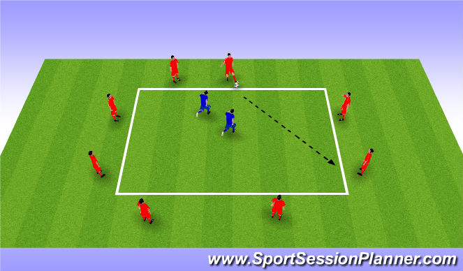 Football/Soccer Session Plan Drill (Colour): Possession Square