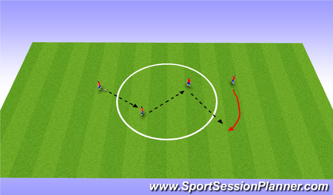 Football/Soccer Session Plan Drill (Colour): Technical Passing Activity