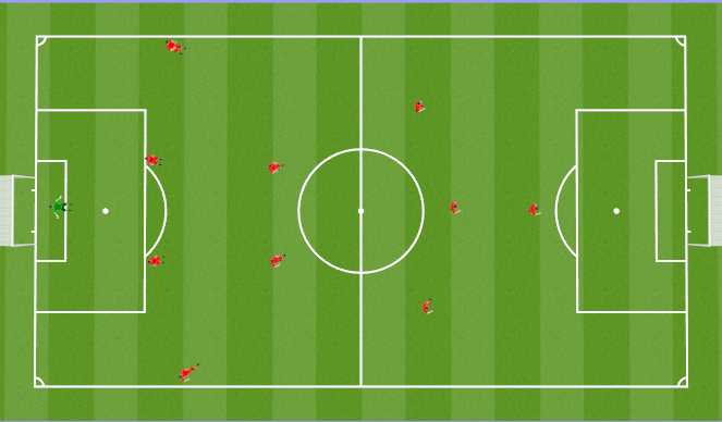 Football/Soccer Session Plan Drill (Colour): Match Formation