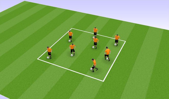 Football/Soccer Session Plan Drill (Colour): Arrival Game