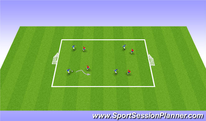 Football/Soccer Session Plan Drill (Colour): Juego Libre