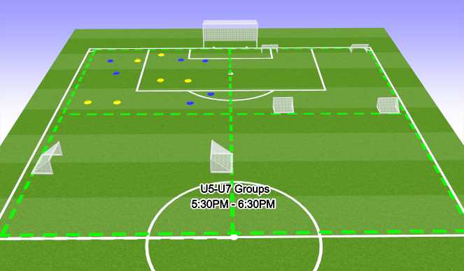 Football/Soccer Session Plan Drill (Colour): Week 1 Festival U5-U7