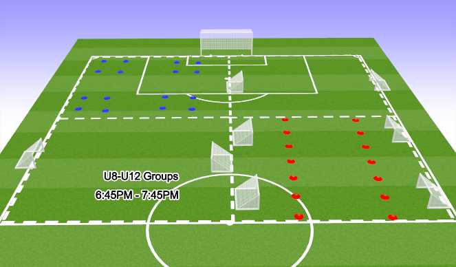Football/Soccer Session Plan Drill (Colour): Week 1 Festival U8-U12