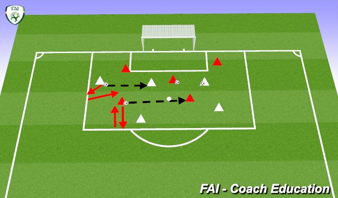 Football/Soccer Session Plan Drill (Colour): Warm-up