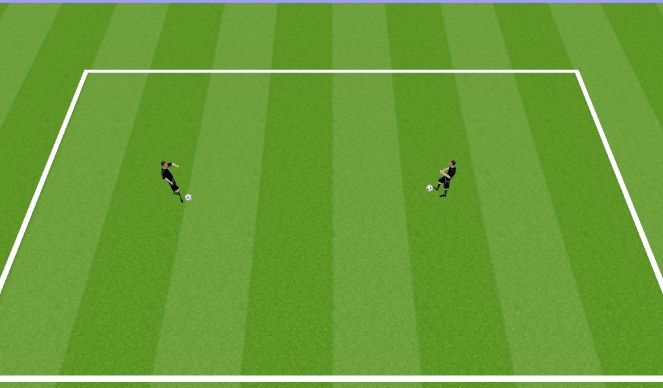 Football/Soccer Session Plan Drill (Colour): Pallikontroll kohapeal