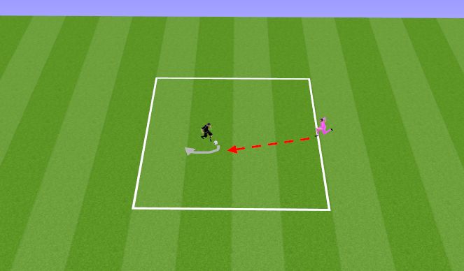 Football/Soccer Session Plan Drill (Colour): Palli katmine liikumisega