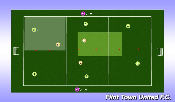 Football/Soccer Session Plan Drill (Colour): Animation 2