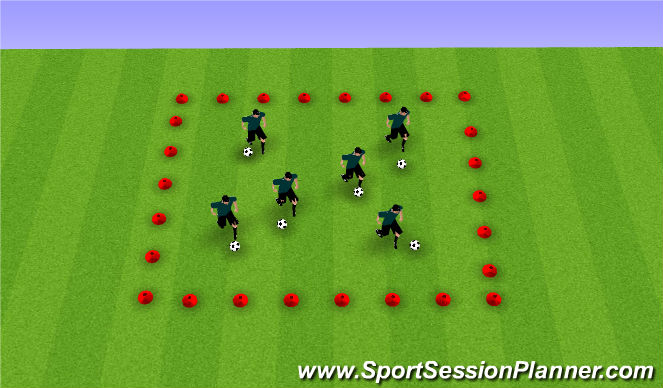 Football/Soccer Session Plan Drill (Colour): isoccer