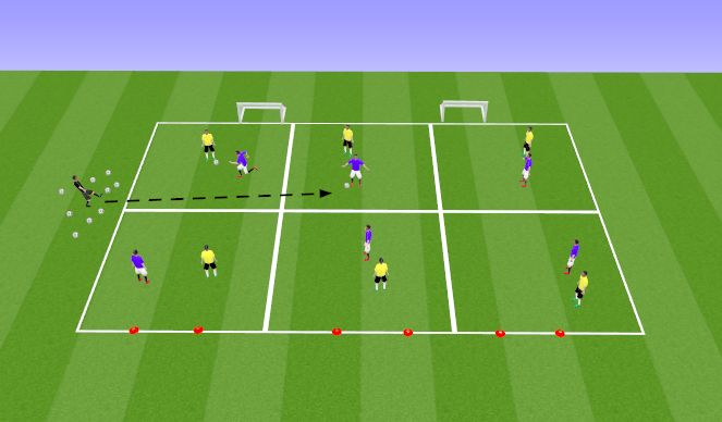 Football/Soccer Session Plan Drill (Colour): MT 2