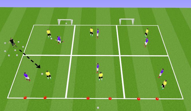 Football/Soccer Session Plan Drill (Colour): MT 3