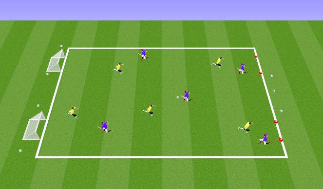 Football/Soccer Session Plan Drill (Colour): SSG