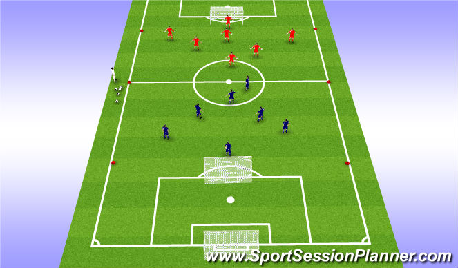 Football/Soccer Session Plan Drill (Colour): Training Game