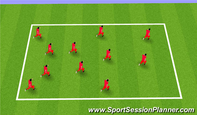 Football/Soccer Session Plan Drill (Colour): Ball Familarity Warm Up
