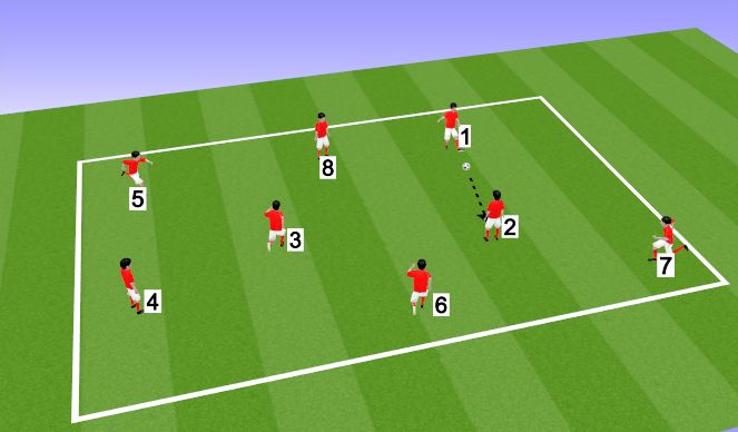 Football/Soccer Session Plan Drill (Colour): Розминка