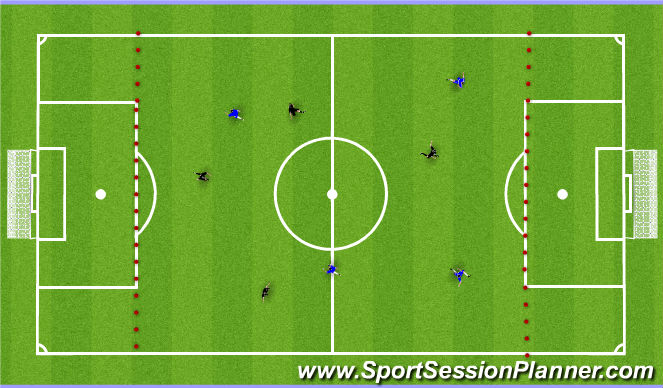 Football/Soccer Session Plan Drill (Colour): Keeping possession