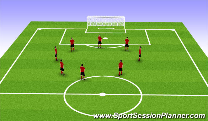 Football/Soccer Session Plan Drill (Colour): Activation and Warm Up