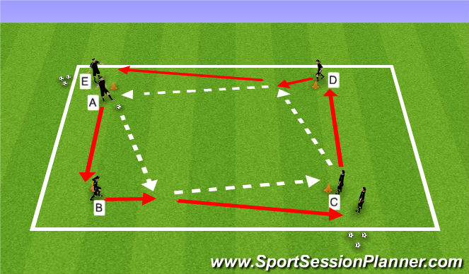 Football/Soccer Session Plan Drill (Colour): Main Theme 2