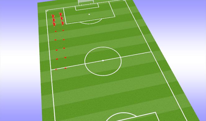 Football/Soccer Session Plan Drill (Colour): Fifa 11 Warm up