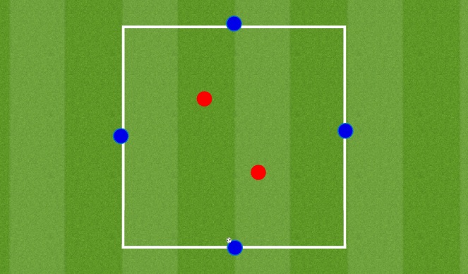Football/Soccer Session Plan Drill (Colour): Warm Up 2