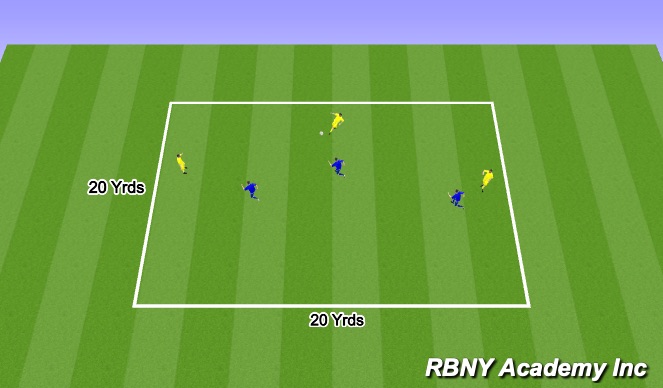 Football/Soccer Session Plan Drill (Colour): Keep away