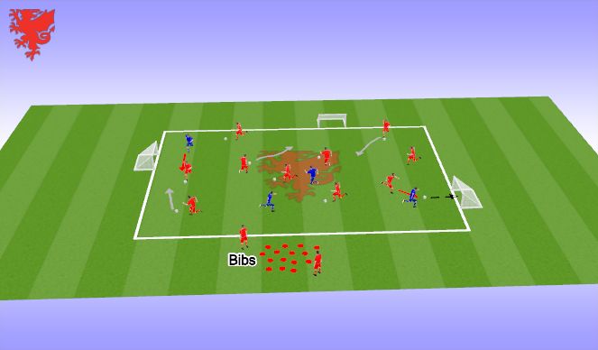 Football/Soccer Session Plan Drill (Colour): Technical Practice