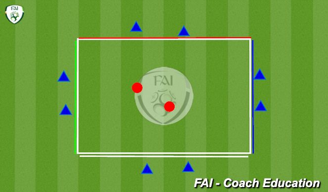 Football/Soccer Session Plan Drill (Colour): Warm up  