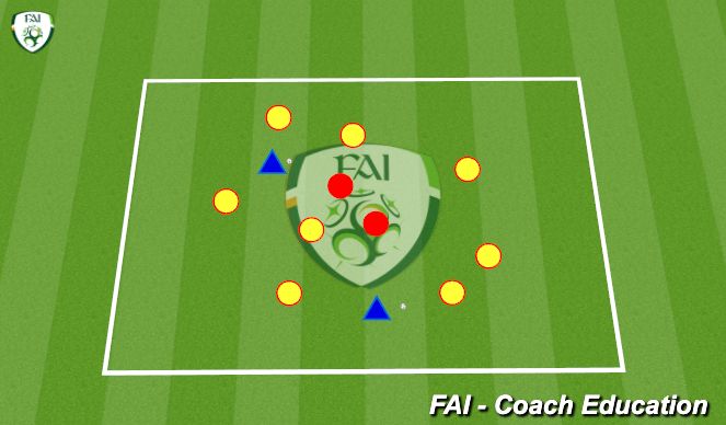 Football/Soccer Session Plan Drill (Colour): Warm-up 