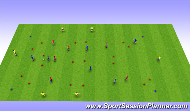 Football/Soccer Session Plan Drill (Colour): Screen 4