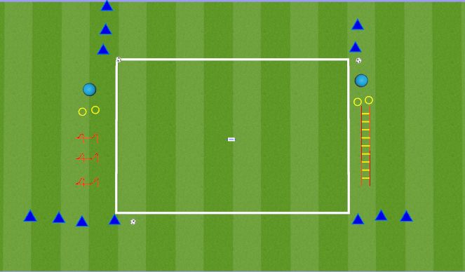 Football/Soccer Session Plan Drill (Colour): Coordination and Passing