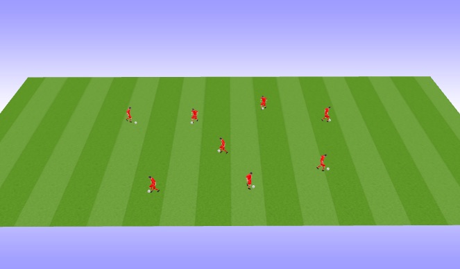 Football/Soccer Session Plan Drill (Colour): Free Style moves