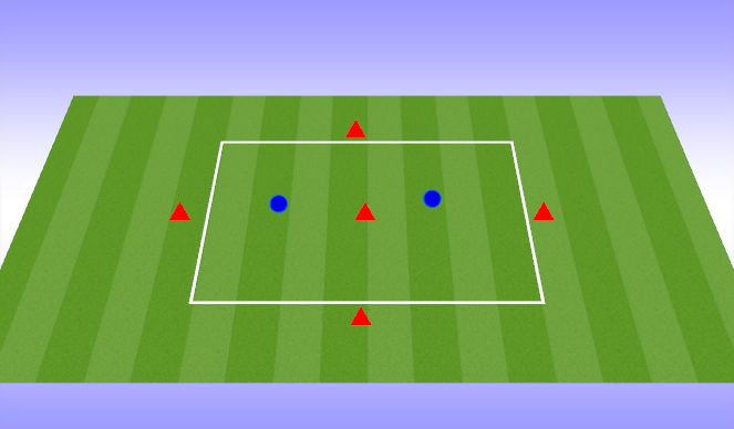 Football/Soccer Session Plan Drill (Colour): 5v2 Rondo