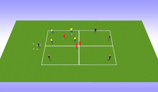 Football/Soccer Session Plan Drill (Colour): Hornets