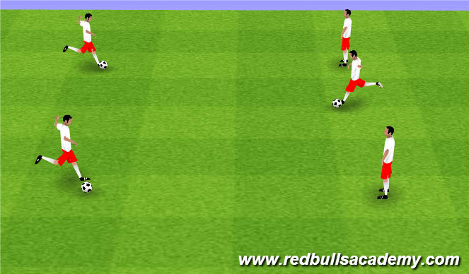 Football/Soccer Session Plan Drill (Colour): Warm Up