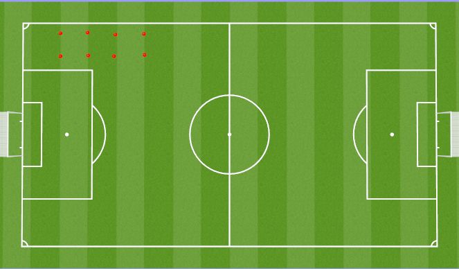 Football/Soccer Session Plan Drill (Colour): Frame & Warm Up (20 min)