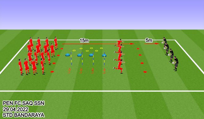 Football/Soccer Session Plan Drill (Colour): warm up 
