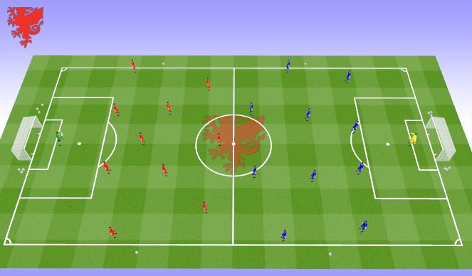 Football/Soccer Session Plan Drill (Colour): Free Play
