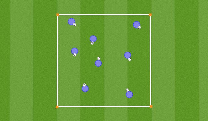 Football/Soccer Session Plan Drill (Colour): Forcefields