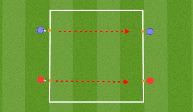 Football/Soccer Session Plan Drill (Colour): Speed Dribble