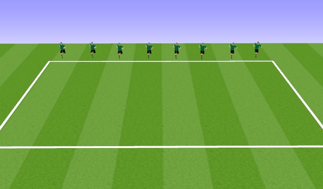 Football/Soccer Session Plan Drill (Colour): dynamic warm up