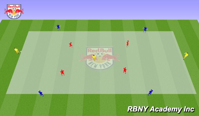 Football/Soccer Session Plan Drill (Colour): Main Activity