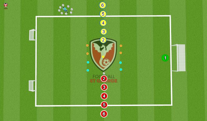 Football/Soccer Session Plan Drill (Colour): Catch Me If You Can
