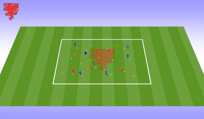 Football/Soccer Session Plan Drill (Colour): Screen 2