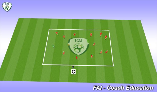 Football/Soccer Session Plan Drill (Colour): Cool down