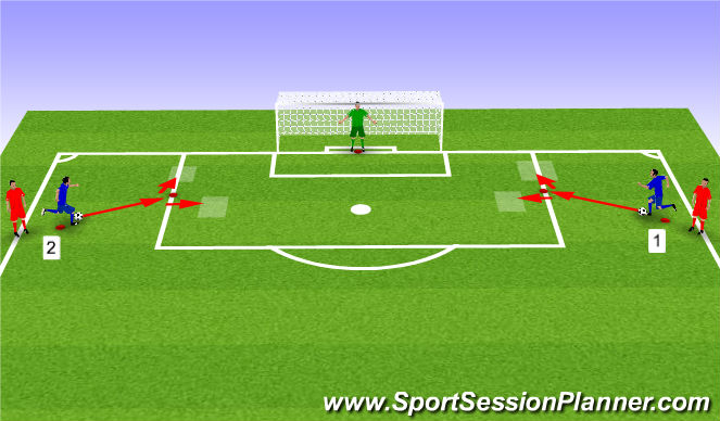 Football/Soccer Session Plan Drill (Colour): Screen 2