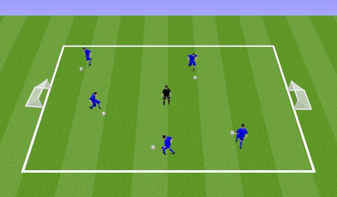 Football/Soccer Session Plan Drill (Colour): Exercise 1