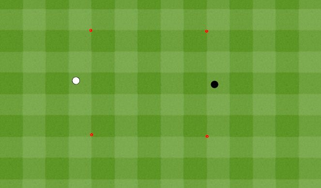 Football/Soccer Session Plan Drill (Colour): 2 players